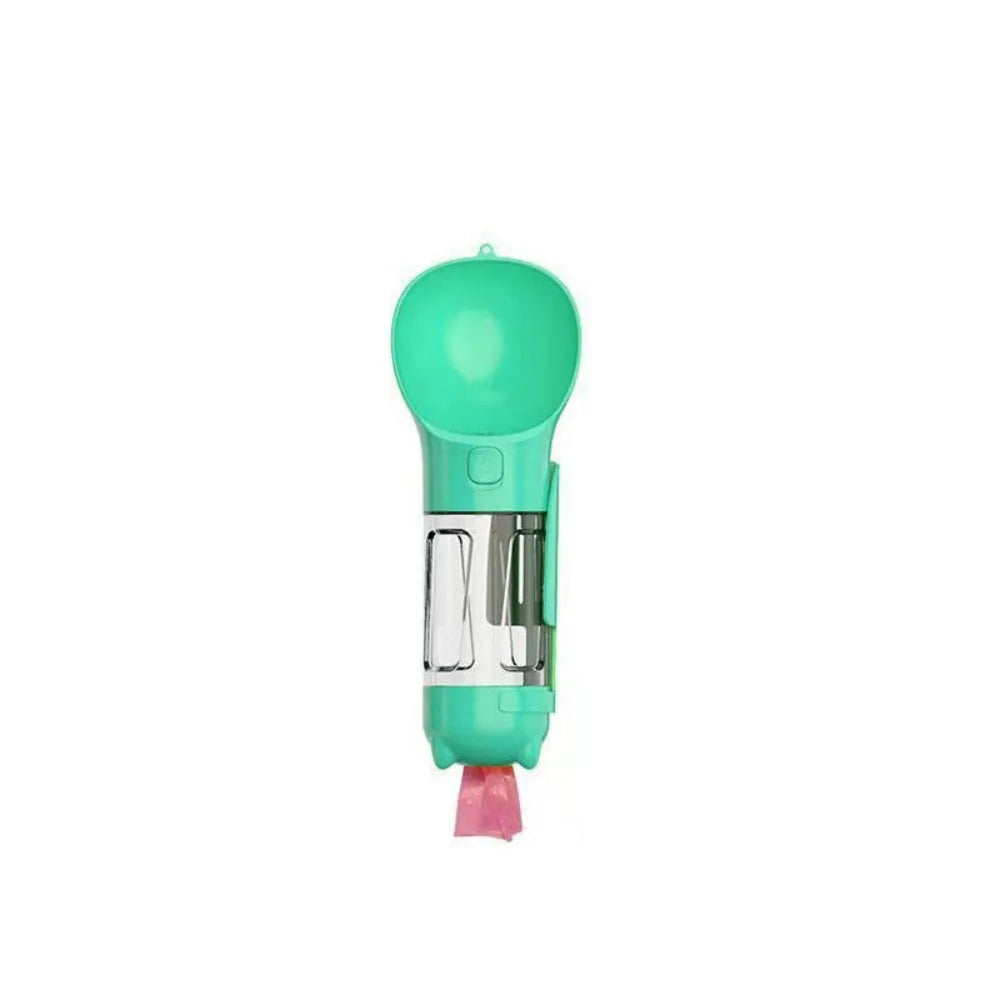 300/500ml Pet Water Food Dispenser with Trash Bag Box and Shovel Leak Proof Pet Dog Water Bottle 3 in 1 Dog Food Feeder