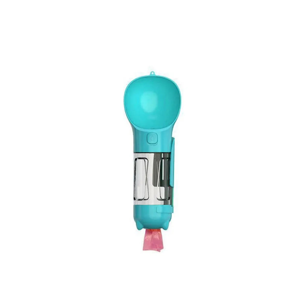 300/500ml Pet Water Food Dispenser with Trash Bag Box and Shovel Leak Proof Pet Dog Water Bottle 3 in 1 Dog Food Feeder