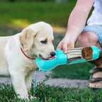 300/500ml Pet Water Food Dispenser with Trash Bag Box and Shovel Leak Proof Pet Dog Water Bottle 3 in 1 Dog Food Feeder